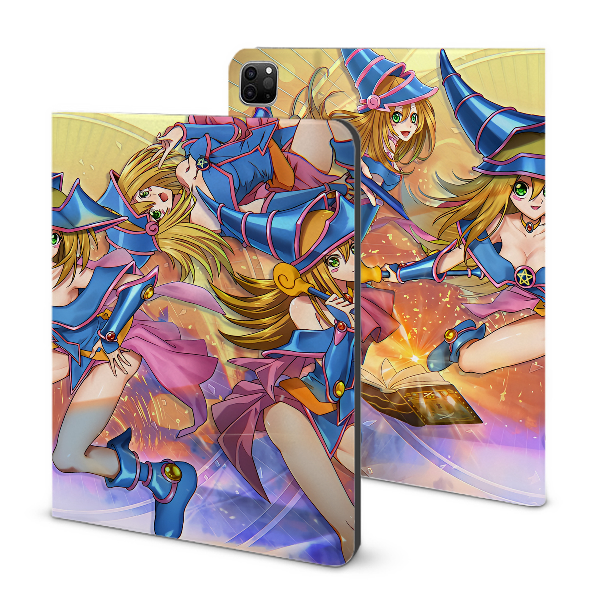 （画像用） 遊☆戯☆王 Yu-Gi-Oh! IPad ケース ブック型 PUレザー TPU 耐衝撃 軽量 薄型 ペン収納なし 全面保護 IPad 各モデル対応